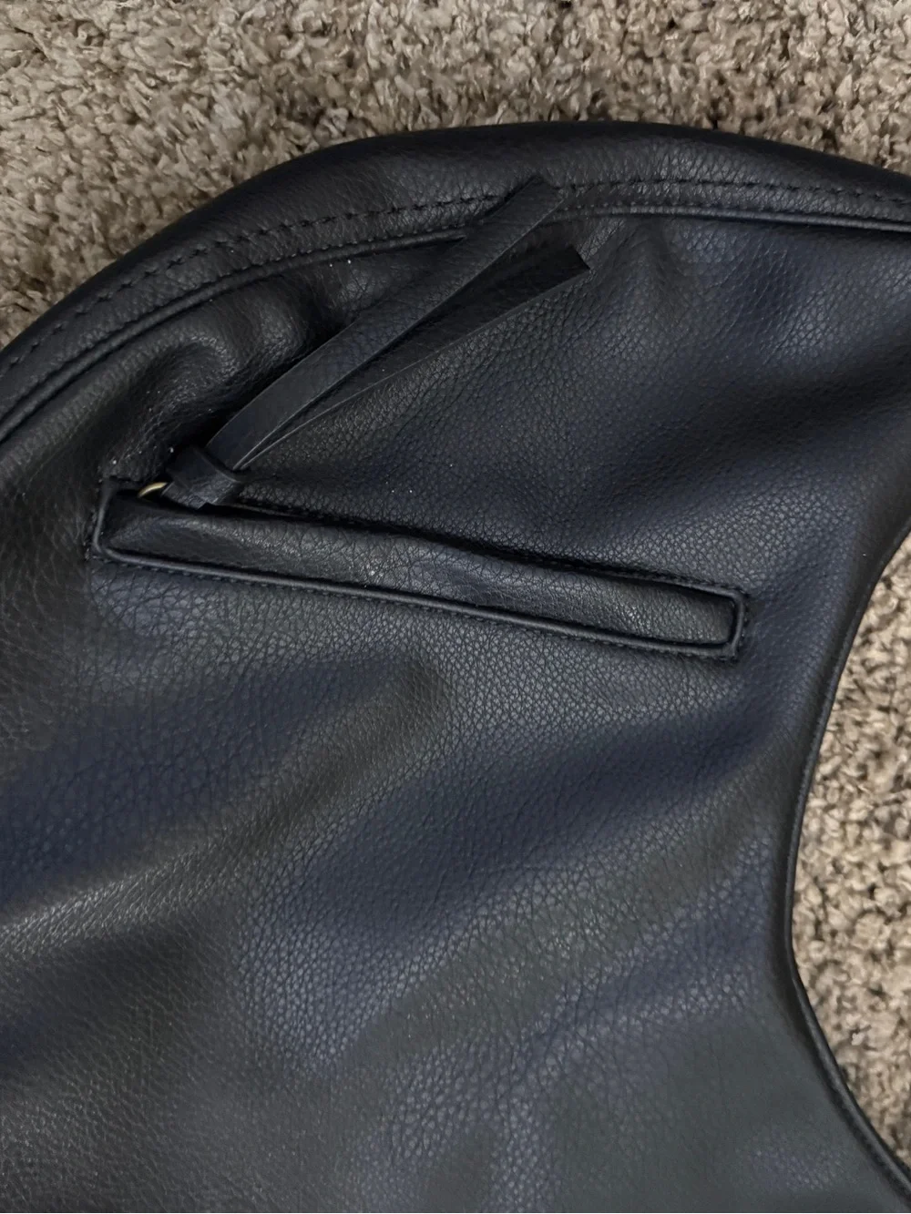 Sonoma Black Crescent Shoulder Bag
